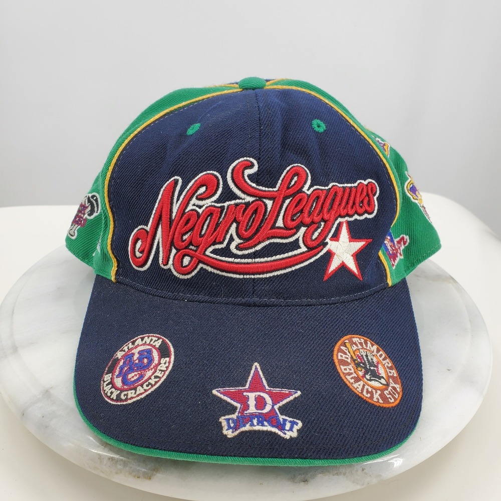 Vintage BB Headgear Negro Leagues Baseball Cap All Over Logo XL Hat Streetwear - Picture 1 of 10